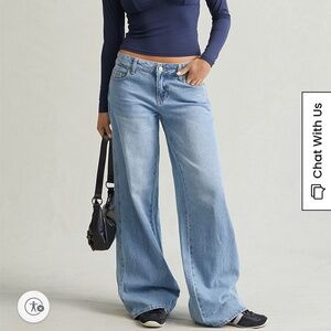 PACSUN Casey Low Rise Baggy Jeans Astrid 26 MEDIUM INDIGO
